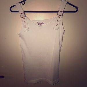 Adorable white stretchy shirt